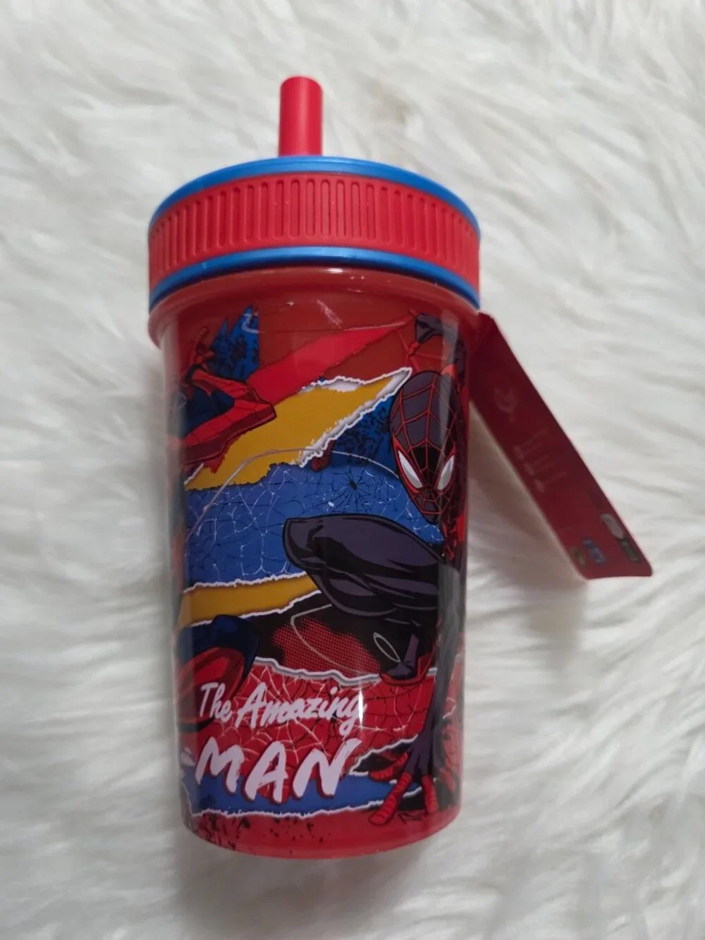 Stor Spiderman Straw Cup